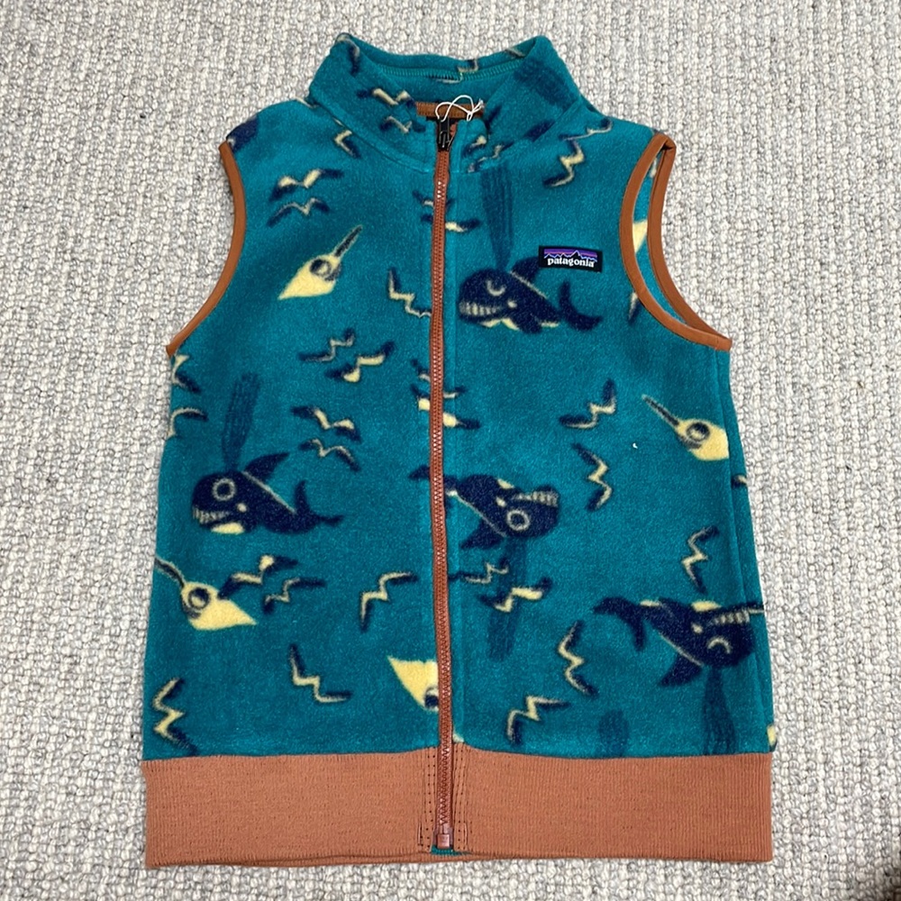 Patagonia Fleece Toddler Boy Vest — Size 5T
